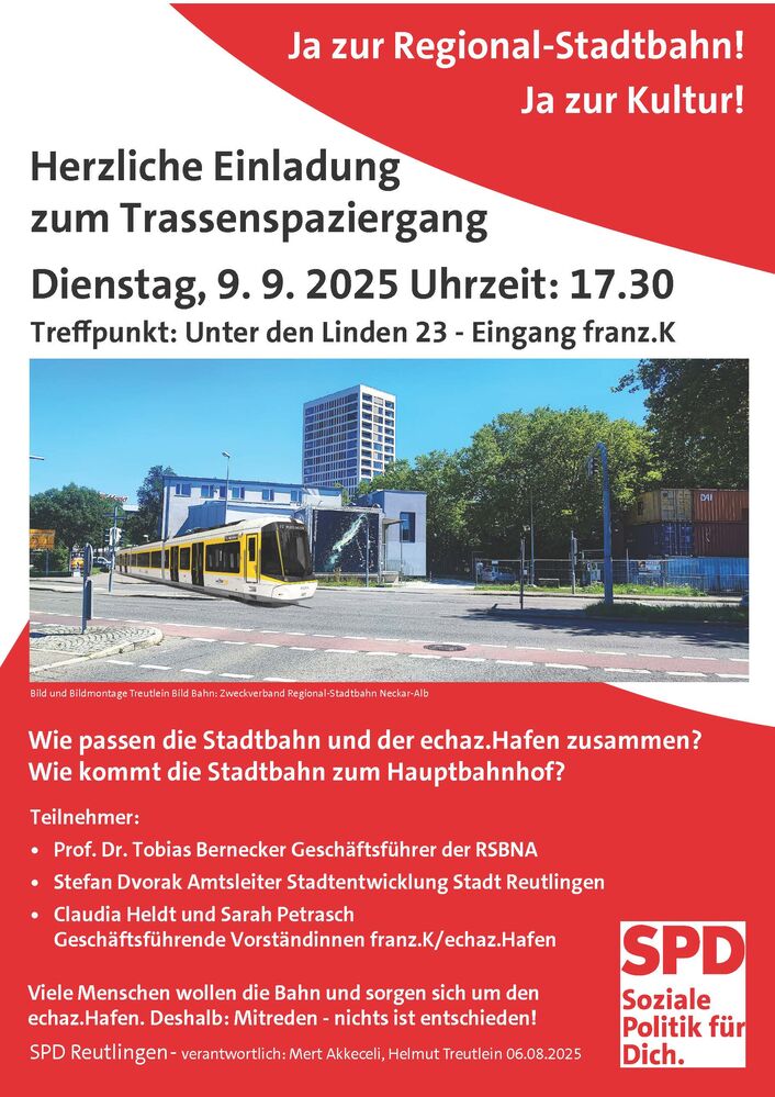 Einladung Trassenrundgang